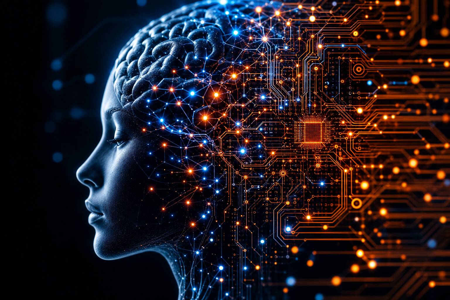Symbiose cerveau humain technologie circuits