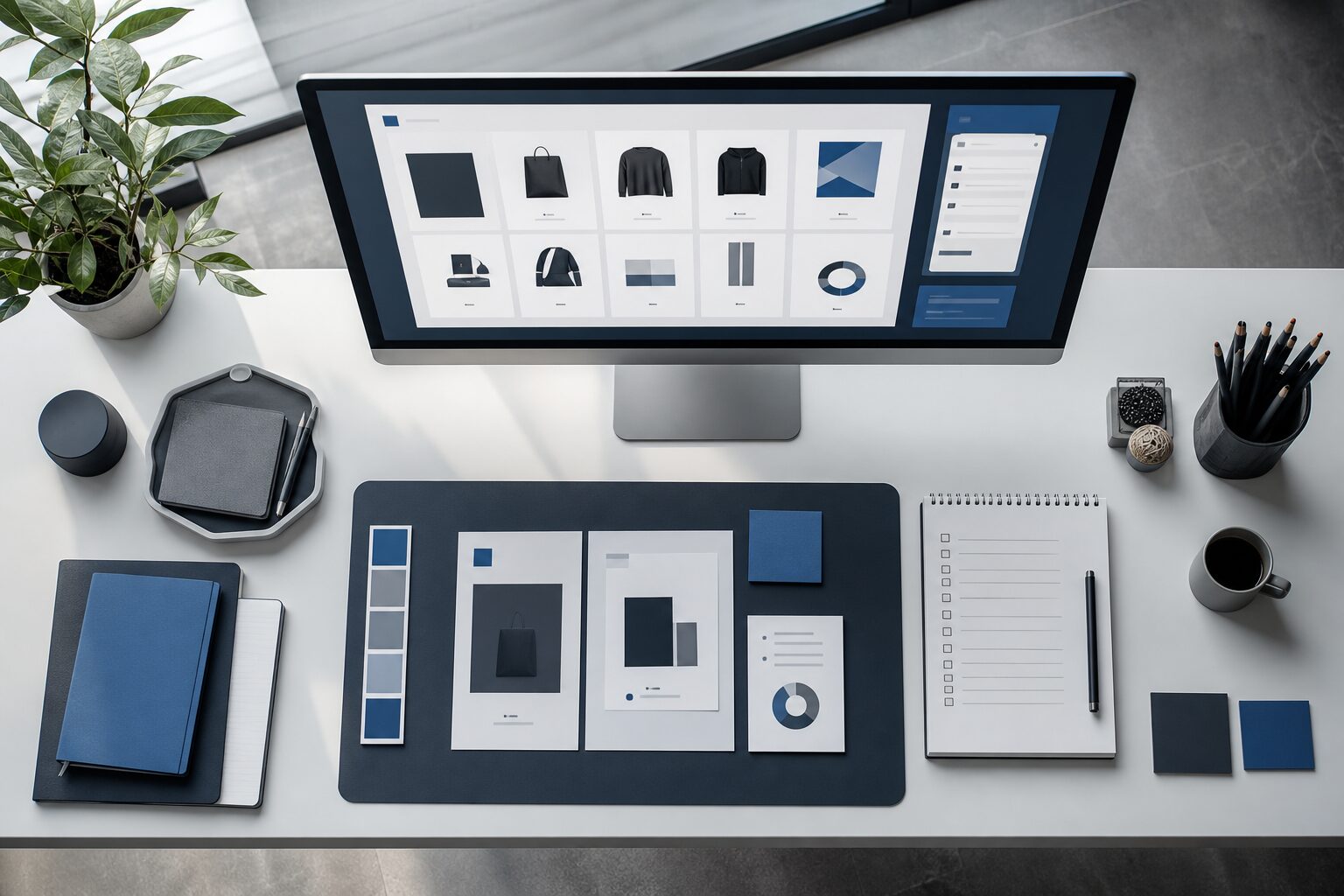Bureau modules e-commerce fiches produits checklist performance